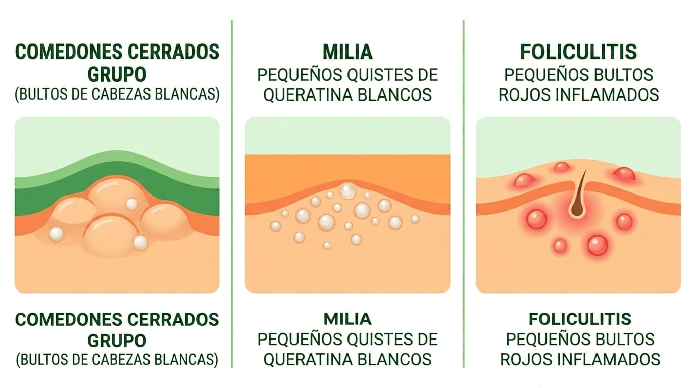 granitos en la frente causas
