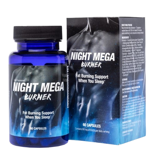 Night Mega Burner suplemento nocturno con L-teanina y ashwagandha KSM-66