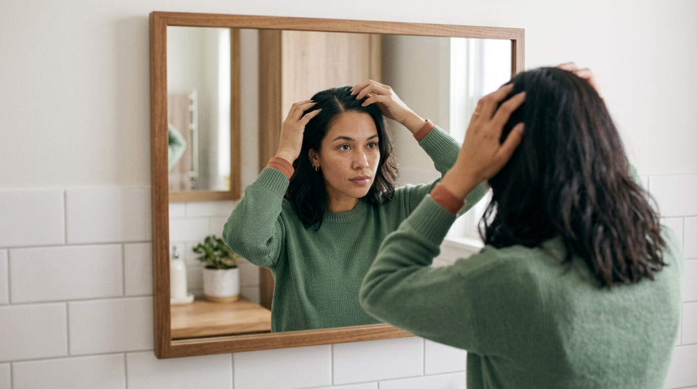 Biotina Evidencia Cabello sin Deficiencia