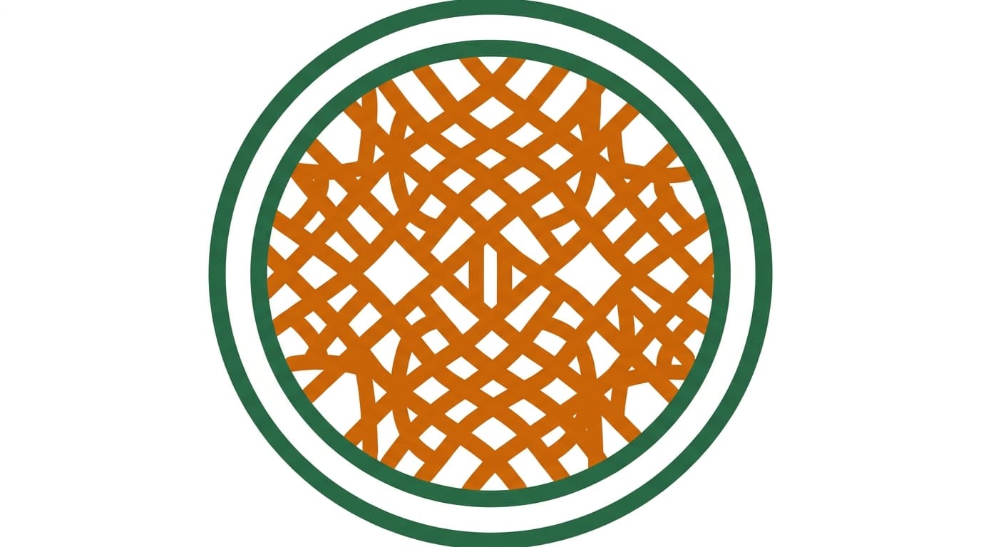ilustración del colágeno como red estructural de la densidad ósea